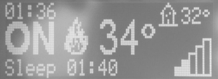 9.15 SLEEP FUNCTION (MAIN MENU) The sleep function is activated only when the boiler is switched on and allows to quickly set a time at which the product must switch off.