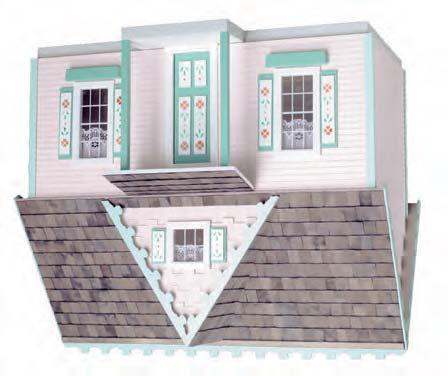 The Milled MDF Victorian Cottage Jr. dollhouse kit is a best seller! This quaint little cottage is perfect for someone who may not have a lot of space but would love to have a dollhouse.
