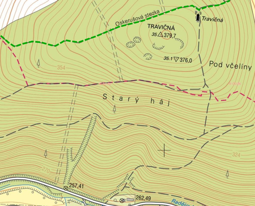 Soutežící: ˇ ˇ ZEMEPISNÁ OLYMPIÁDA PÍSEMNÝ TEST GEOGRAFICKÝCH ZNALOSTÍ Celkem 30 bodů 9 Potřebné vybavení: psací potřeby 5 bodů Pracuj s výškopisnými údaji na topografické mapě a doplň