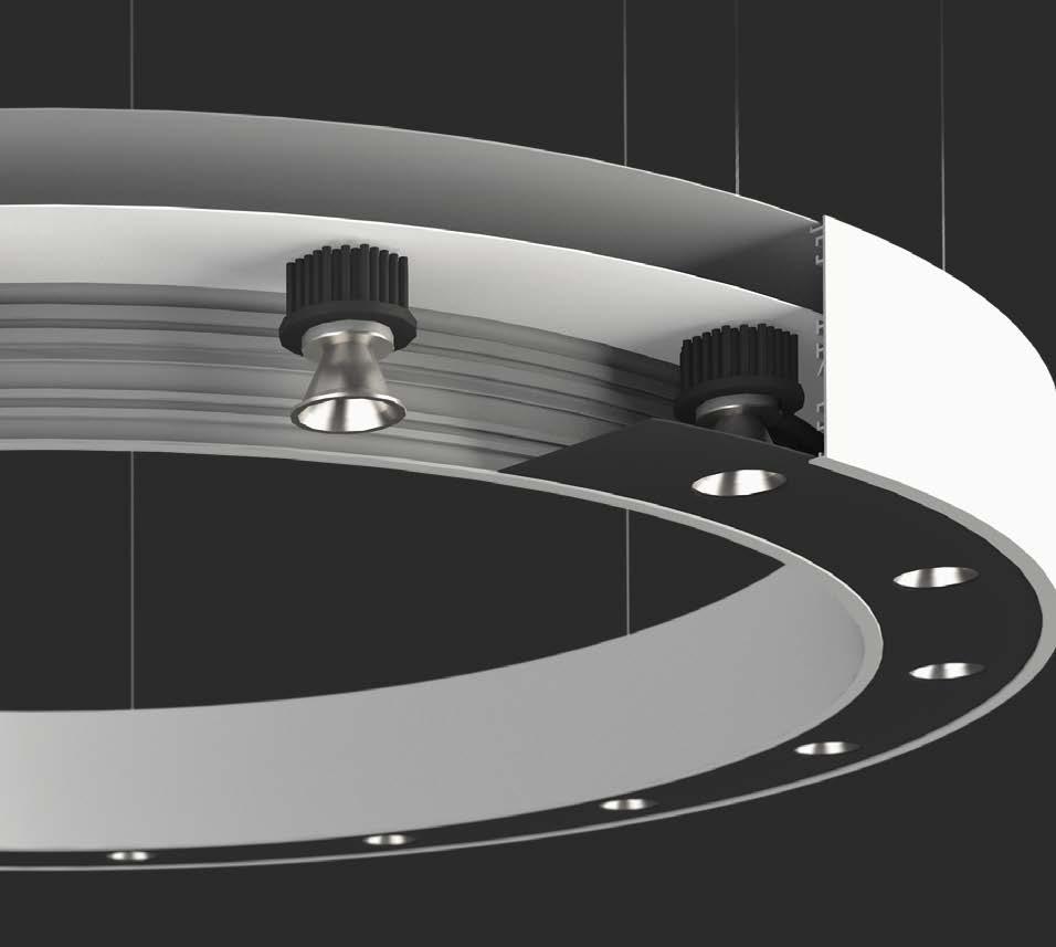 The luminaires are available with LED light sources, various power supplies variants, colour temperature of 3000K and 4000K, colour rendering index of Ra>80 and Mac- Adam3 colour difference Svítidla