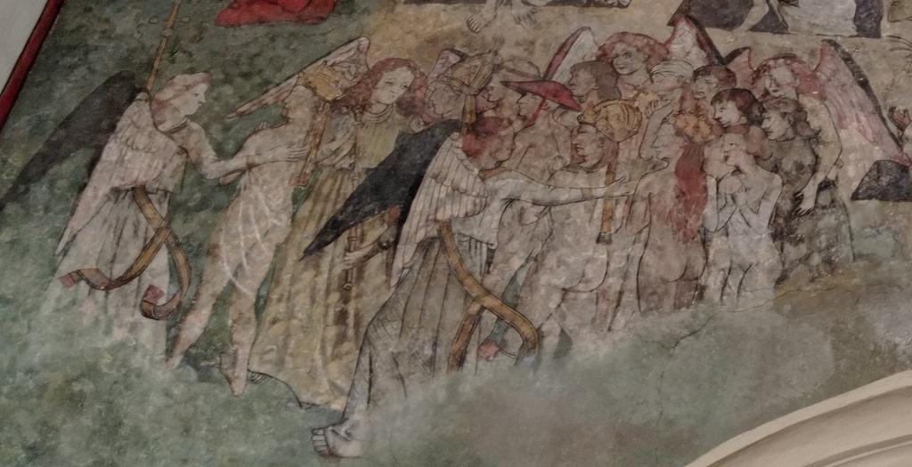 10. Apoštolové detail z Posledního soudu, 1488, nástěnná malba, fresco