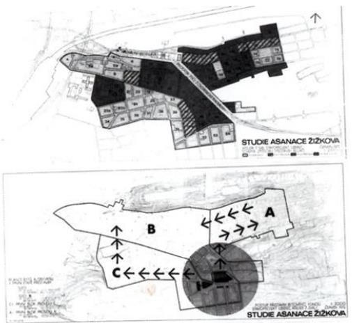 10: Návrh řešení přestavby Žižkova, Hubička/ Tomek, PÚDIS, model, 1972. SIAL, tj. Sdružení inženýrů a architektů Liberecka, se také podílelo na plánování žižkovské přestavby.