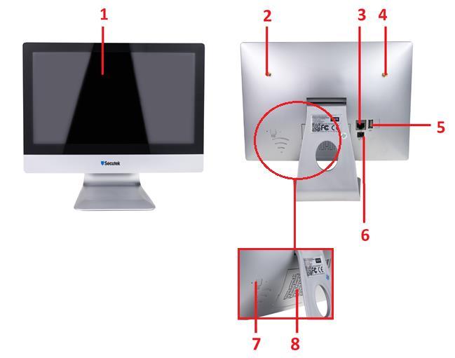 Podrobný manuál 1. Obsah balení 1xNVR s monitorem 4x kamera 5x 12V AC adaptér 1xUSB myš k NVR 1xLAN kabel 2x anténa pro NVR 4x balení šroubků 1x návod v AJ 2. Popis produktu 1.