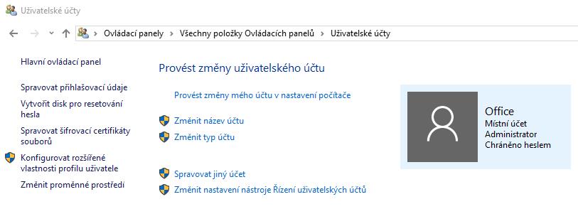 TIP: WIN 7 může mít problémy se zálohováním a nahráváním, pokud ano, zkontrolujte nastavení administrátora