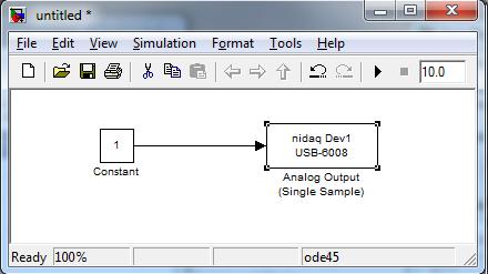 Obrázek 11: Simulink model pro generování signálu 3.4 LabView V ţebříčku vhodného programovacího prostředí pro měřicí kartu vyhrálo LabView.