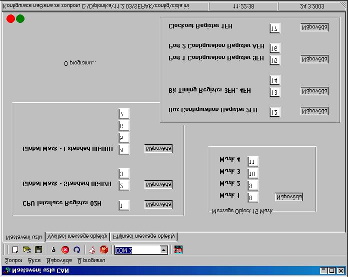 6. Software 6.1 Aplikace pro PC k nastavování vlastností uzlu CAN 6.1.1 Popis aplikace Tato aplikace, nazývaná též CAN Setup v. 1.