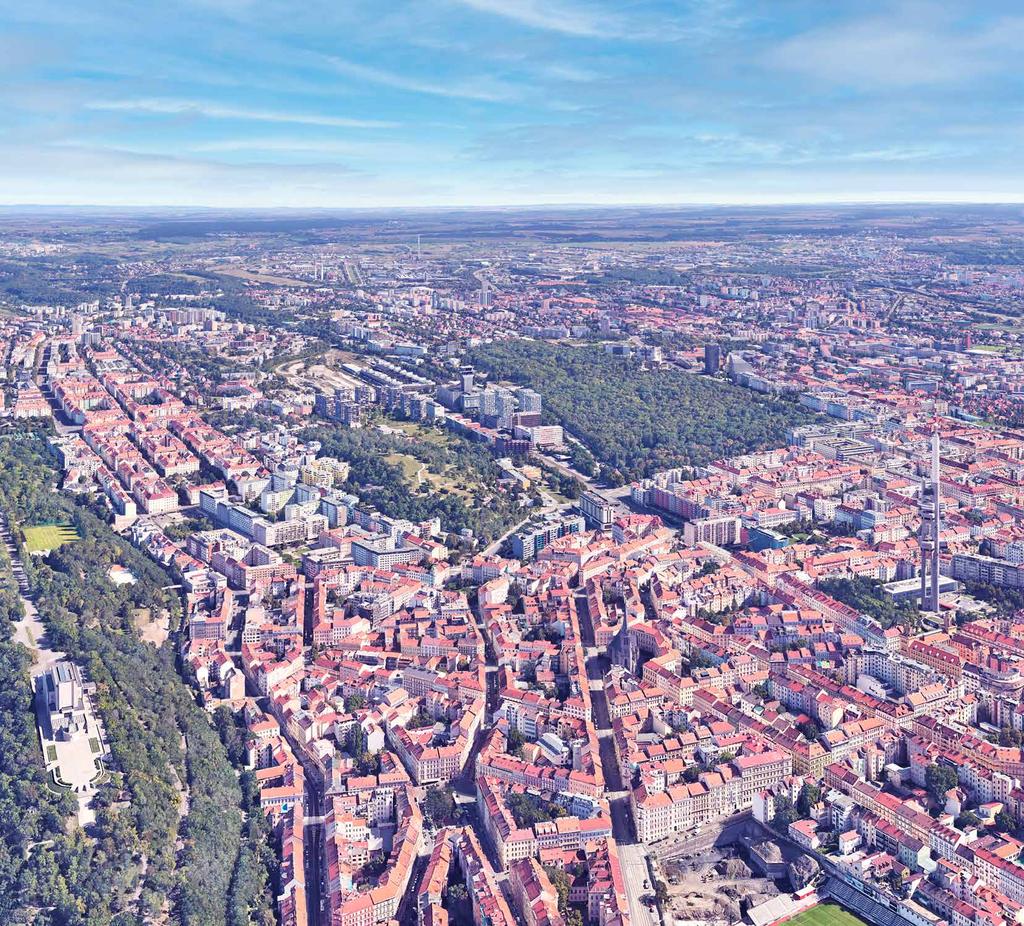 PARK ŽIDOVSKÉ PECE HISTORICKÁ BUDOVA NÁDRAŽÍ ŽIŽKOV