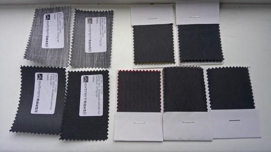 Obrázek 21: (vlevo) Typy X-Pacu lícová strana Obrázek 22: (vpravo) Typy X-Pacu rubová strana 2.2.4 Tyvek Tyvek je netkaný materiál od společnosti DuPont.