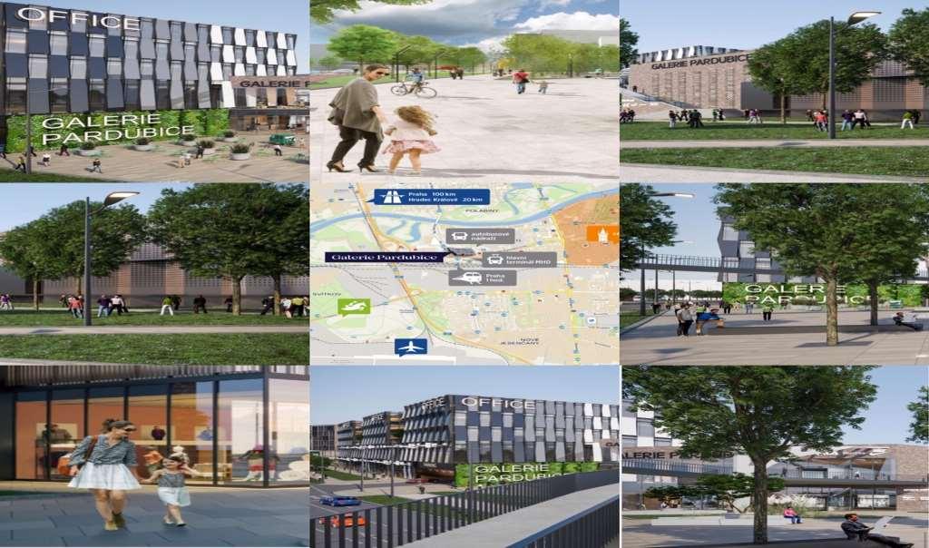 2.3.5 Projekt PARDUBICE PŘEDNÁDRAŽÍ OBCHODNĚ-SPOLEČENSKÉ CENTRUM, REZIDENČNÍ ČTVRŤ, ADMINISTRATIVNÍ KOMPLEX v Pardubicích Společnost REDSTONE HOUSE s.r.o. je vlastníkem rozsáhlého atraktivního pozemku v centru města Pardubice.