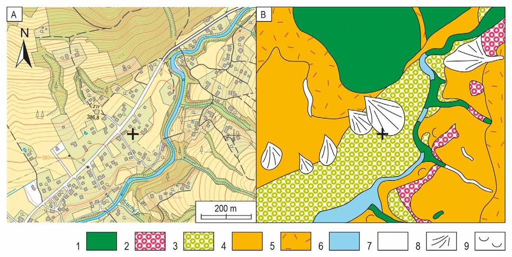 (Macoun 1980), v Podbeskydí 300 350 m (Menčík et al. 1983). Údaje se vztahují k nadmořské výšce sedimentů vzniklých v přímé nebo těsné souvislosti se samotným ledovcem (tilly, sedimenty tavných vod).
