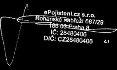 Místo Za pojistitele epojisteni.cz s.r.o. smlouvy@epojisteni.