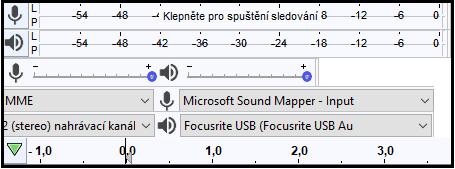 UTB ve Zlíně, Fakulta aplikované informatiky 64 5.2.4 Ostatní funkce horního panelu V prvních dvou řádcích obrázku číslo 28 jsou indikátory pro hlasitost nahrávání mikrofonu a také celkové hlasitosti.