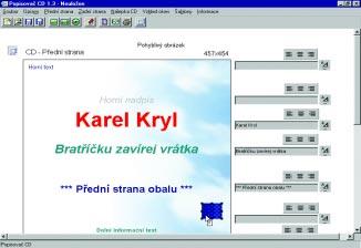 S O F T W A R E Popisovaè CD 1.3 Je libo obal na cédéèko? Na CD najdete zkušební verzi, která je funkèní 21 dní.