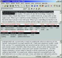 ( p r o d u k t y) PC Translator 2002 a Eurotran 2002 Když dva dìlají totéž. Pøeložit naprosto správnì anglický text do èeštiny je stejnì jednoduché jako nalézt pevný bod pro zvednutí Zemì.