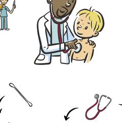 doctor / a GP (general practitioner) a prescription a sphygmomanometer / a blood pressure monitor a thermometer (to) prescribe antibiotics (to sb / for sth) (to) monitor sb s blood pressure (to) look