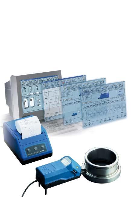 HOMMEL TESTER T500 AND TURBO DATAWIN FOR STATIONARY MEASURE- MENT EVALUTION AND DATA STORAGE Simple to use via function keys or