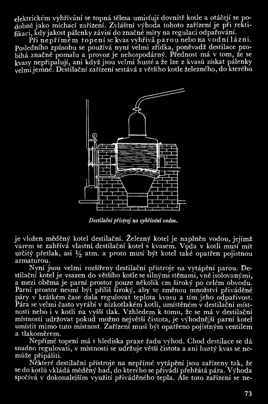 posledního způsobu se používá nyní velmi zřídka, poněvadž destilace pro bíhá značně pomalu a provoz je nehospodárný.