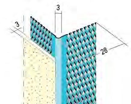 maxit profil 1028 rohový profil pro vnitřní a vnější omítky od tloušťky 15 mm pozinkovaný s PVC hranou oblá hrana Beton Sanace betonu Zdicí malty Č. Art.