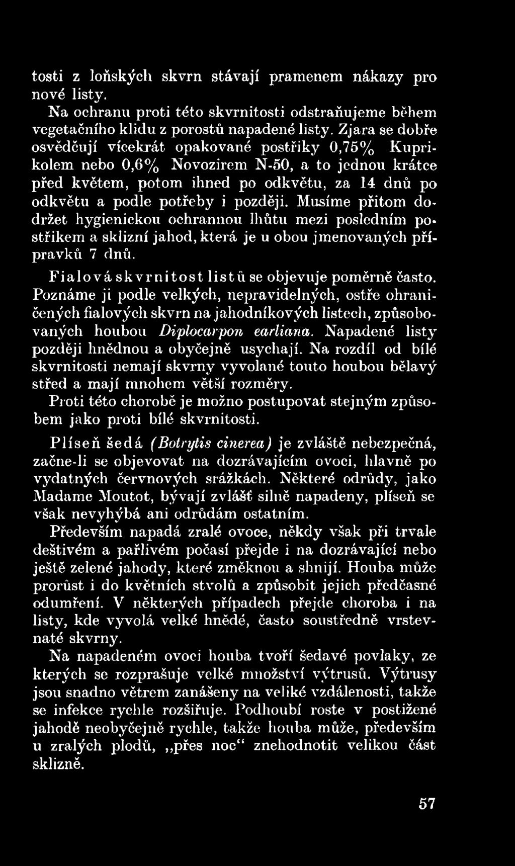 Na rozdíl od bílé skvrnitosti nemají skvrny vyvolané touto houbou bělavý střed a mají mnohem větší rozměry. Proti této chorobě je možno postupovat stejným způsobem jako proti bílé skvrnitosti.