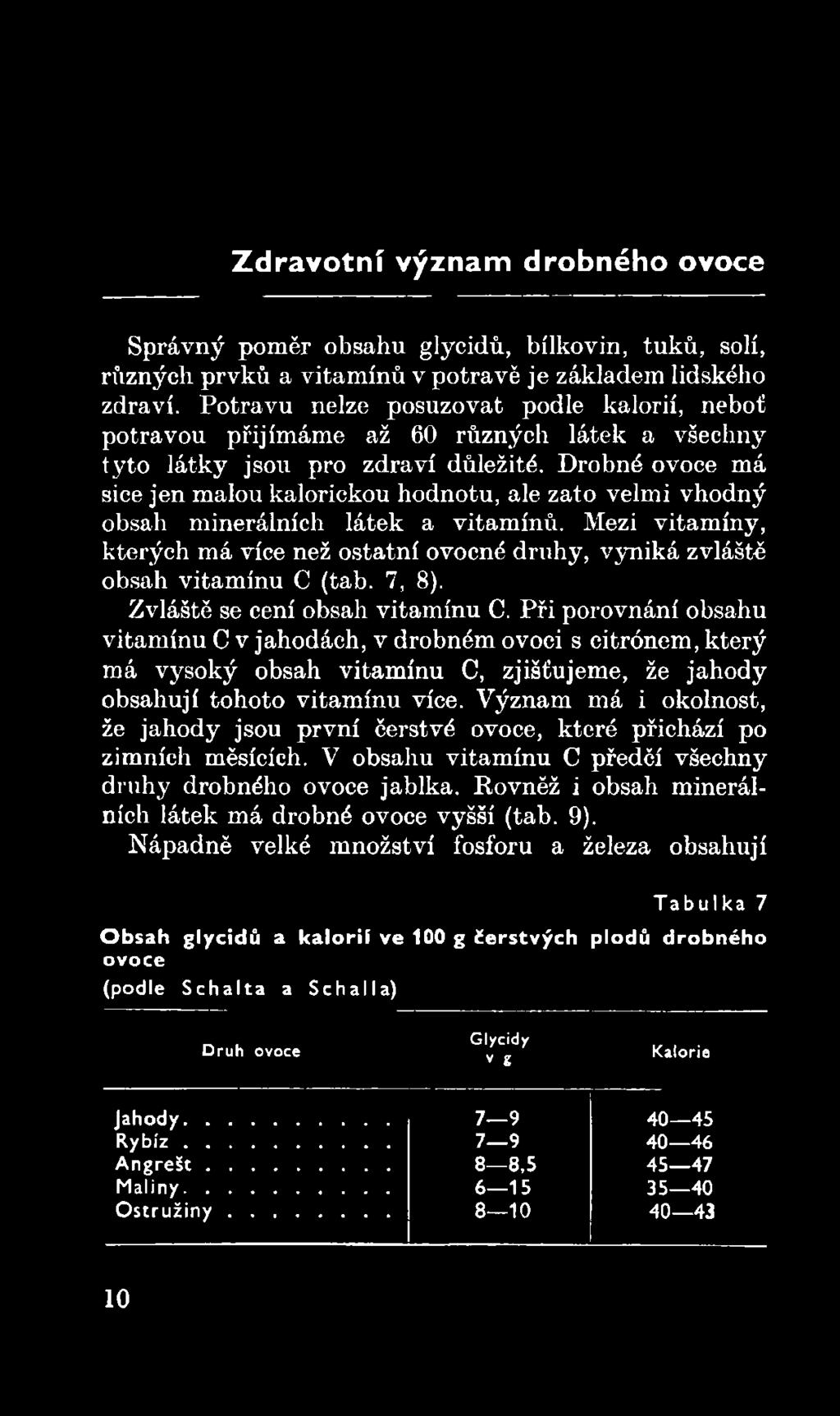 Při porovnání obsahu vitamínu C v jahodách, v drobném ovoci s citrónem, který má vysoký obsah vitamínu C, zjišťujeme, že jahody obsahují tohoto vitamínu více.