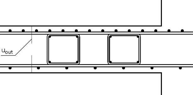 fck= 30 MPa fcd= 20 MPa ocel: B500B fyk= 500 MPa fyd= 435 MPa γc= 1,5 fctk;0,05= 2 MPa fctd= 1,33 MPa γs= 1,15 cnom= 20 mm Půdorysný rozměr sloupu: a= 500 mm h= 250 mm β= 1,5 dy= 212 mm asy= 808 mm 2