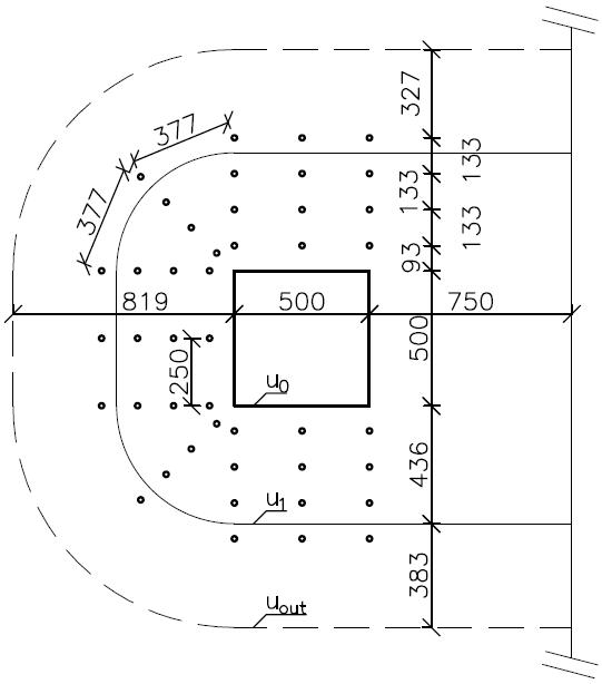 fbd= 3 MPa Oblast tahu: lb,rqd= 290 mm lb,min= 100 mm lb,min=maximum z tabulky 0,3lb,rqd 10Ø 100 mm cd= 20 mm 87 80 100 α1= 1 α2= 0,775 α3= 1 α4= 1 α5= 1 lbd= 225 mm α2 α3 α4= 0,775 > 0,7 => 0,775