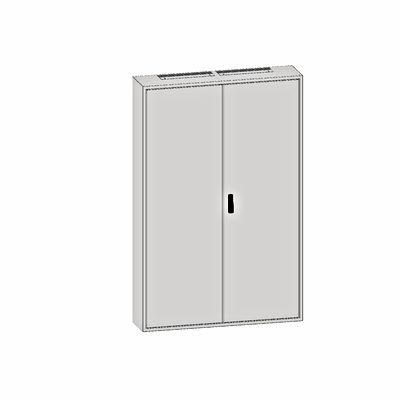 Technický list produktu (datasheet): IL036442-F Nástěnný rám s dveřmi 4A-42 300 mm, zadní Sheet steel, RAL7035, 2 gland plates above and below SCHRACK-Info Modular designed wall-mounted frame with