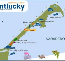 Nachází se na velmi úzkém (0,5-1 km) a 25 km dlouhém poloostrově Hicacos. První historické zmínky o poloostrově sahají do roku 1555. V této době zde byl španělský přístav.