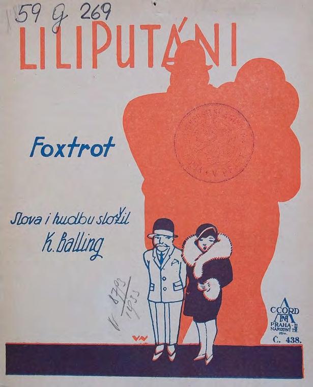 Ilustrace 30: Liliputáni, foxtrot (parodie), hudbu a