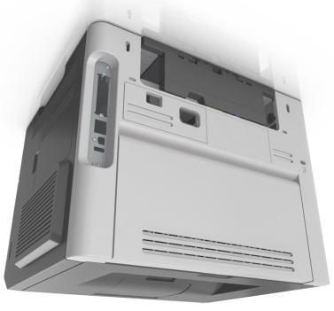 VÝSTRAHA HORKÝ POVRCH: Vnitřek tiskárny může být horký. Abyste omezili riziko zranění způsobeného horkou součástí, nedotýkejte se povrchu, dokud nevychladne.