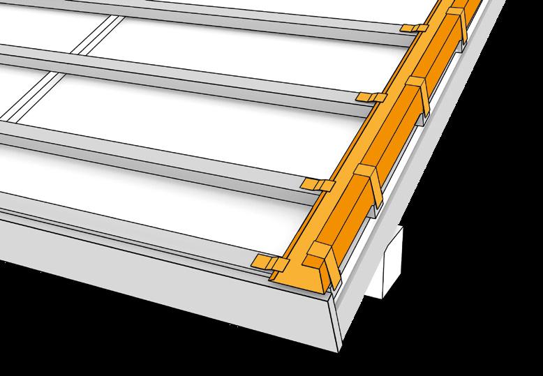 Před položením střešní krytiny nalepte na spodní plochu prvku expanzní těsnící pásku s