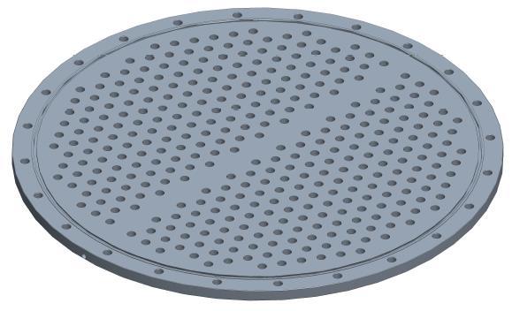 Tab 4) Parametry filtru Materiál nádoby DIN X5CrNi 18-10 Průměr nádoby mm 1600 Objem litry 4550 Základní filtrační plocha bez naplavení m2 56,6 Počet filtračních svíček o Ø 30 mm; l = 1 700 mm ks 354