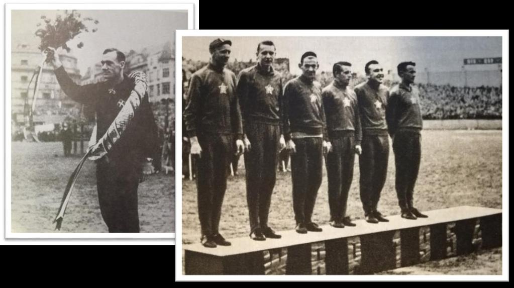 bojovali. Heslem, kterým nás zdravil lid všech zemí, jimiž jsme projížděli, bylo slovo mír. Přeneseme toto heslo do svých zemí 144 Obr. 28. Vlevo Dán Eluf Dalgaard, vítěz Závodu míru v roce 1954.