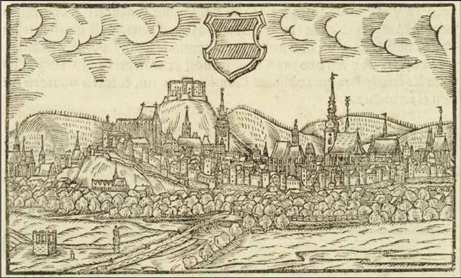 Nejstarší vyobrazení Brna a Špilberku. JAN WILLENBERG. Brno. Pohled od jihovýchodu. 1593.