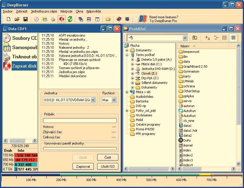 Jak virtuální CD/DVD mechaniku používat. Jak vytvořit další virtuální mechaniky. DeepBurner Free 1.7 www.deepburner.com Cena: zdarma. Jazyk: čeština. DAEMON Tools 4.0.3 www.daemon-tools.