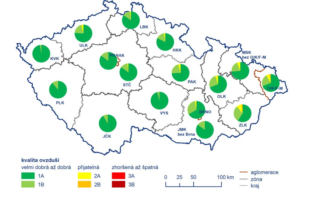 II. INDEX KVALITY OVZDUŠÍ Index kvality ovzduší (IKO) podává souhrnnou informaci o kvalitě ovzduší na konkrétní měřicí stanici.