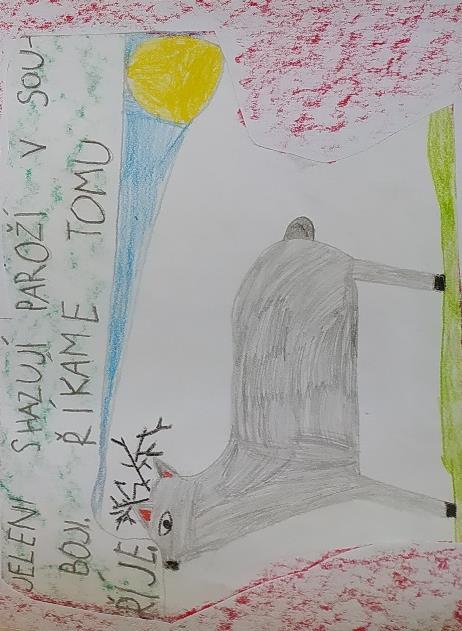 Prakticky jsme si vyzkoušeli abecední řazení. Barevně jsme škrtali slova na tabuli. Děti to moc bavilo.