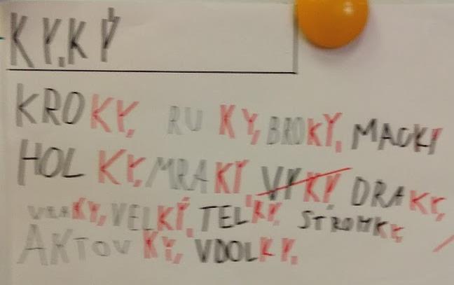 po určitou dobu zapisovat na archy slova s danou slabikou (Mgr. Romana Tylečková). Varianta (Mgr. Lenka Syrová): Třídu jsem rozdělila na 7 skupin.