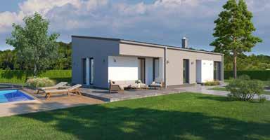 VXD B87 / pultová střecha NEW 4 + kk 14,66 x 7,66 m užitná plocha 86,8 m²