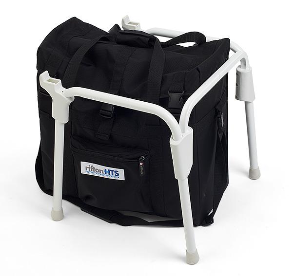 Portability base with carry-bag To prevent falls and injuries: The portable base is intended for travel use only and should not