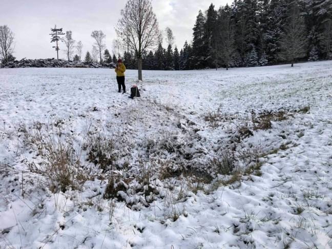 Protíná údolnici, která vede ze sousední pastviny, na níž se pasou