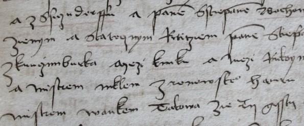 Písařská ruka G Písařskou ruku G nalezneme pouze ve dvou případech 106, a to fol. 6r a na lícové straně vloženého listu se shodným letopočtem 1497.