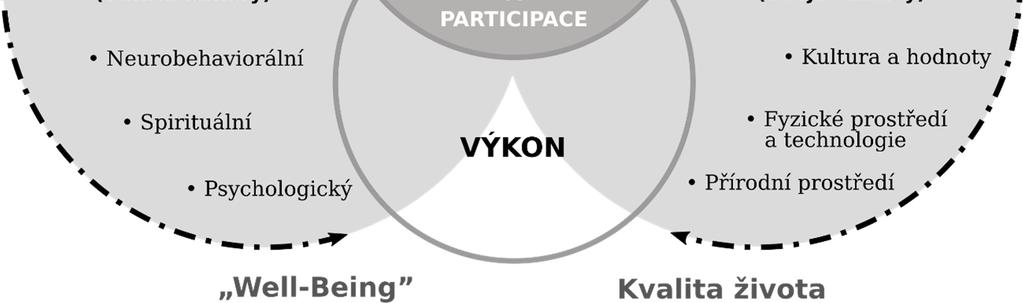 EHP řadí do dimenze prostředí kromě aspektů fyzických, sociálních a kulturních navíc i aspekty časové (Schell, Gillen a Scaffa, 2014).