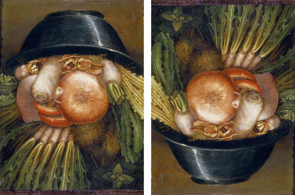 Reverzibilní obraz: Giuseppe Arcimboldo