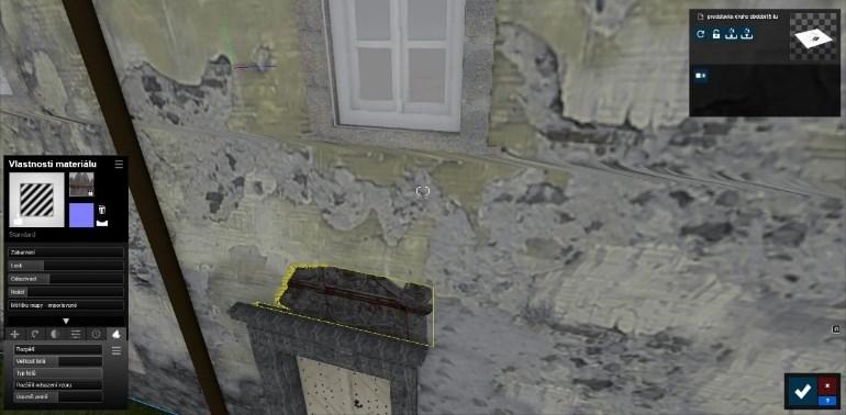 Obrázek č. 26 Překryv textur Zdroj: vlastní tvorba V kategorii krajina se kromě úprav terénu, nachází možnost vody.
