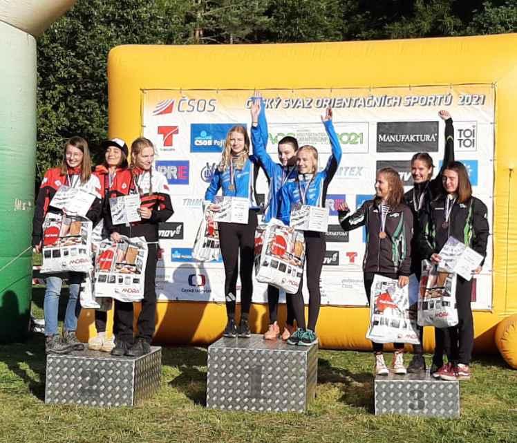 Ukázka z nové mapy pro orientační běh OVČÍ HORA Štafeta OK CHA D135 J.Matyášová, 4.