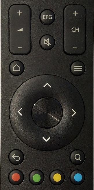 VŠIMNĚTE SI Programový průvodce EPG seznam všech pořadů na všech TV stanicích, který se zobrazí po stisku tlačítka EPG. Středové kulaté tlačítko velké kulaté tlačítko uprostřed ovladače.