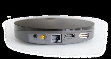 nepoškozený set-top box včetně příslušenství.