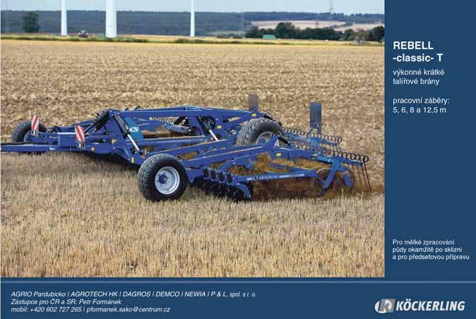 48 MECHANIZACE ÚNOR 1/2022 Agrární obzor Köckerling vyhovuje po všech stránkách Již více než dvacet let hospodaří Ing. Ladislav Pavlík spolu se svými dvěma syny v okolí Moravské Třebové.