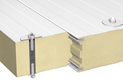 vytvořený obkladový výstupek v podélném spoji, který zakrývá spojovací prvek, který upevňuje předchozí panel.
